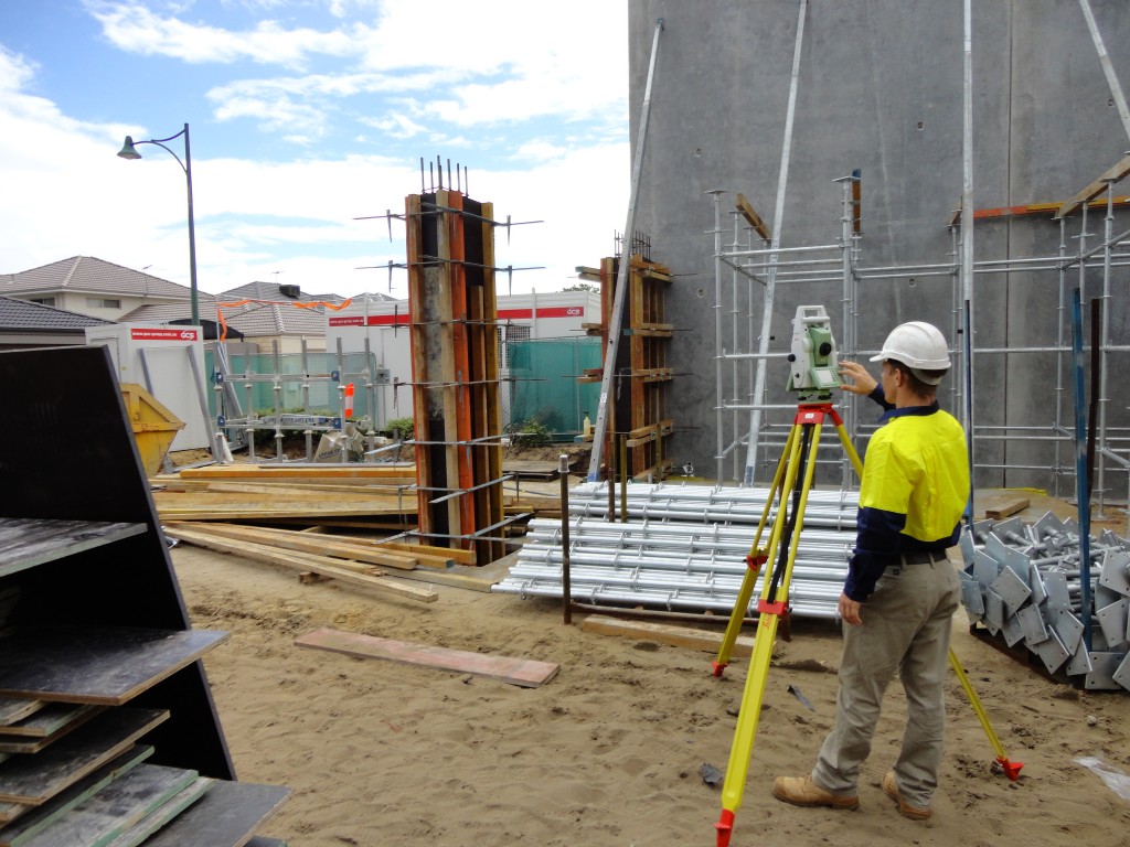 Pro West surveyors working on site